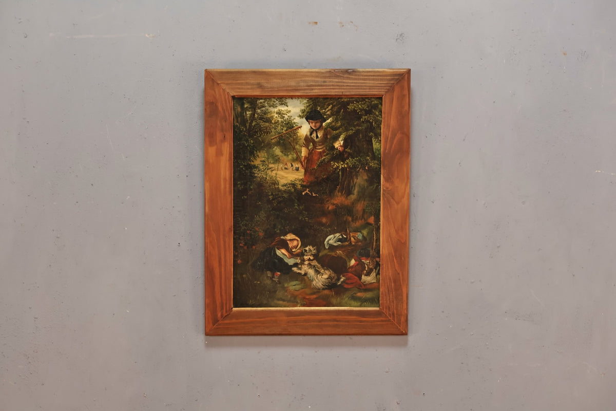 1800s "Harvest Season" Painting