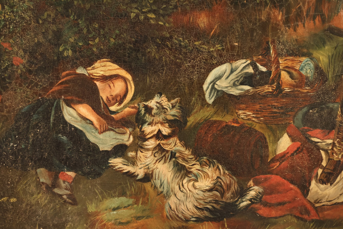 1800s "Harvest Season" Painting