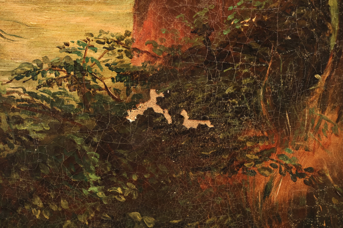 1800s "Harvest Season" Painting