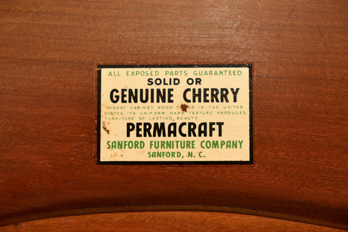 Provincial Cherry Drop-Front Record Cabinet/End Table