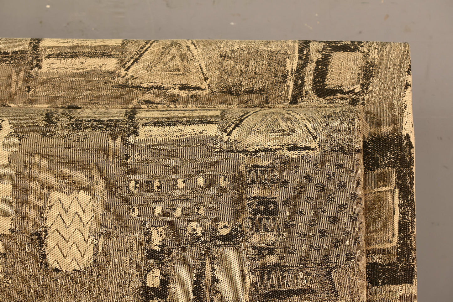 Mid Century Geometric 1-Arm Loveseat - ONLINE ONLY