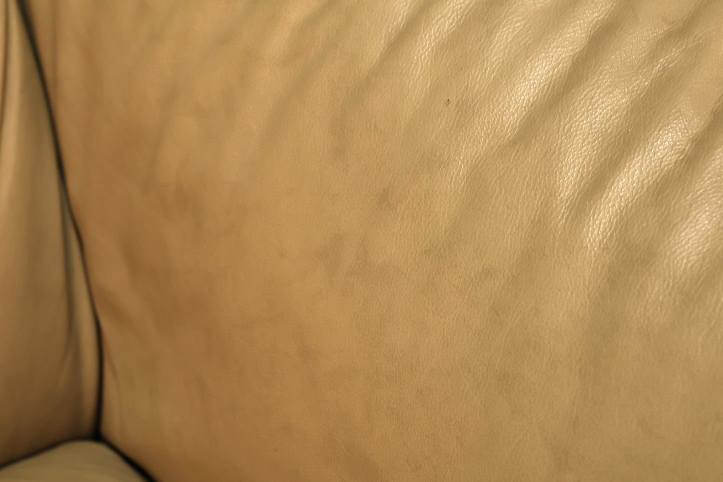 Ekornes Fawn Leather Loveseat