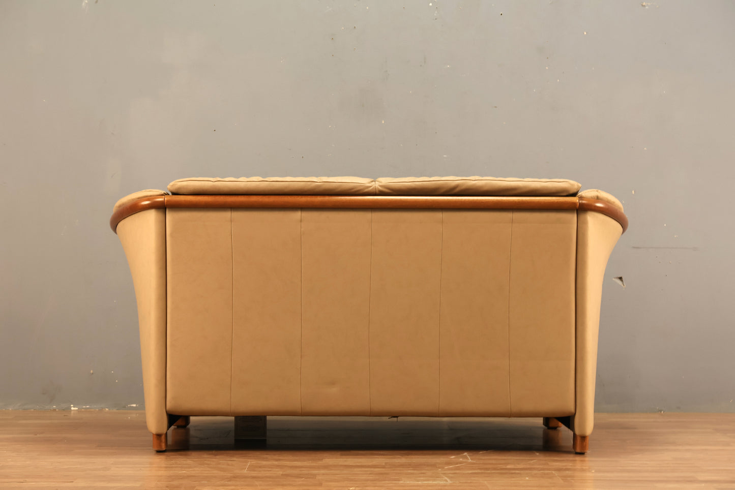 Ekornes Fawn Leather Loveseat