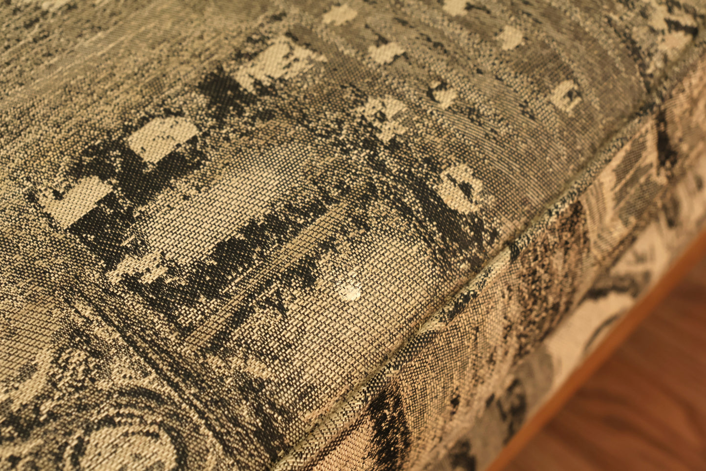 Mid Century Geometric 1-Arm Loveseat - ONLINE ONLY