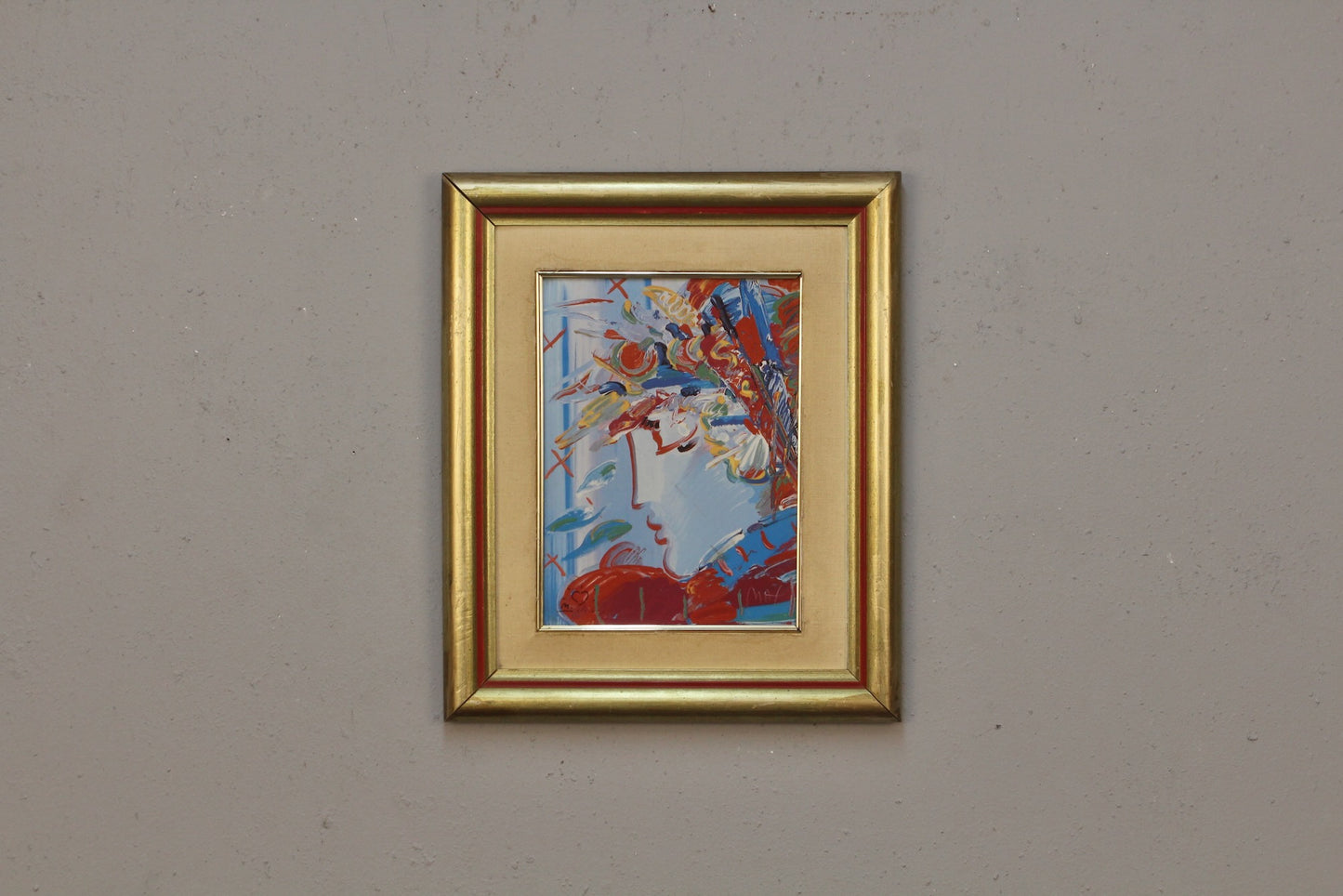 "Blushing Beauty" Peter Max Porcelain Plaque