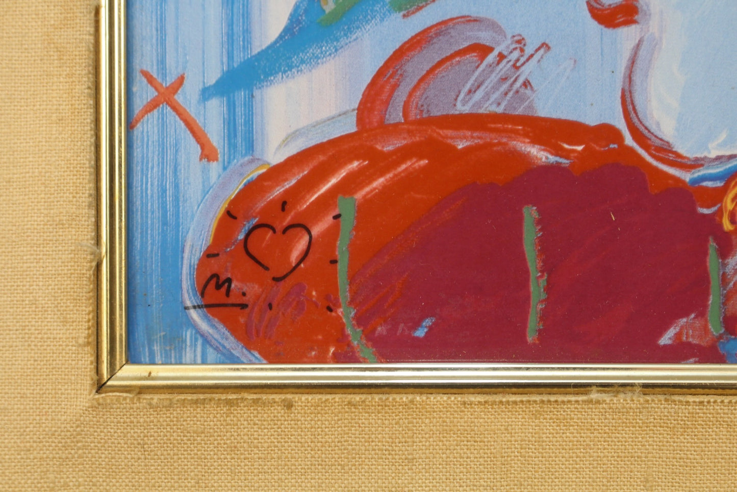 "Blushing Beauty" Peter Max Porcelain Plaque