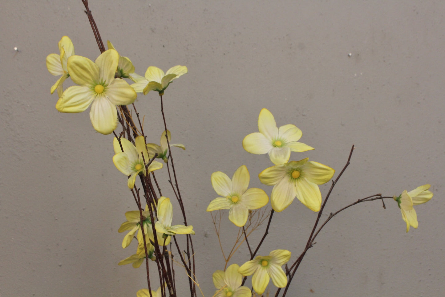 Japanese Porcelain Vase With Faux Flowers