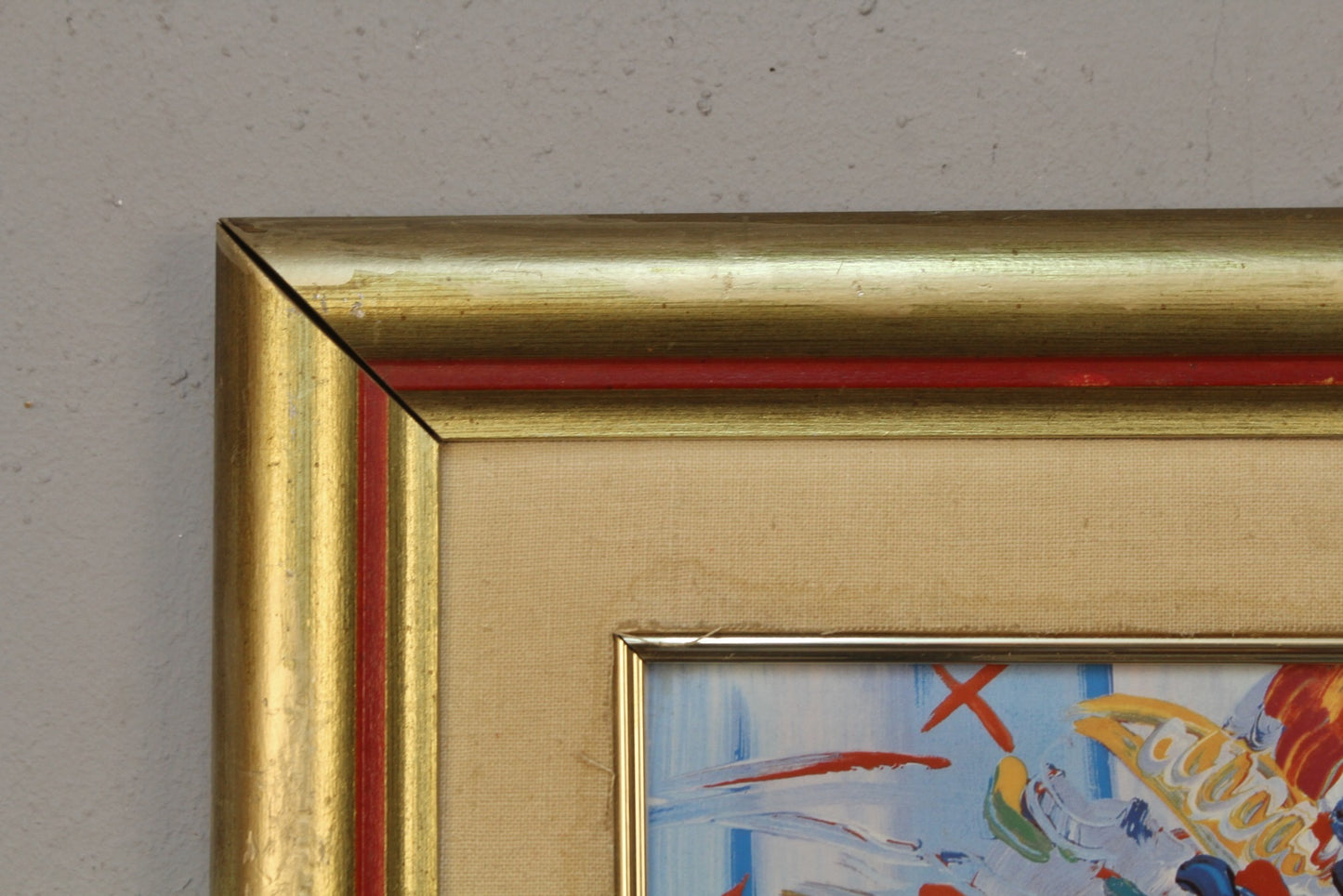 "Blushing Beauty" Peter Max Porcelain Plaque