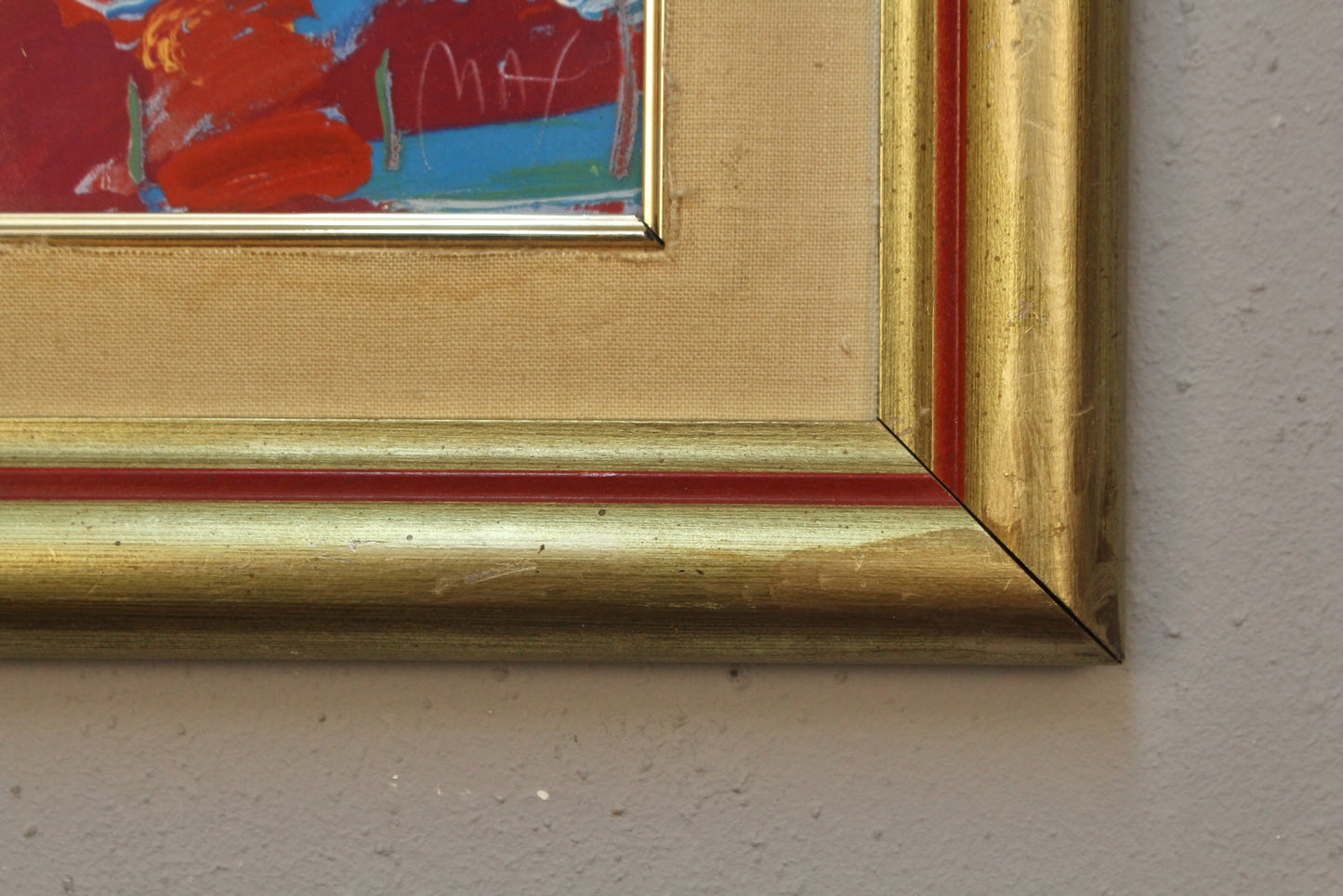 "Blushing Beauty" Peter Max Porcelain Plaque