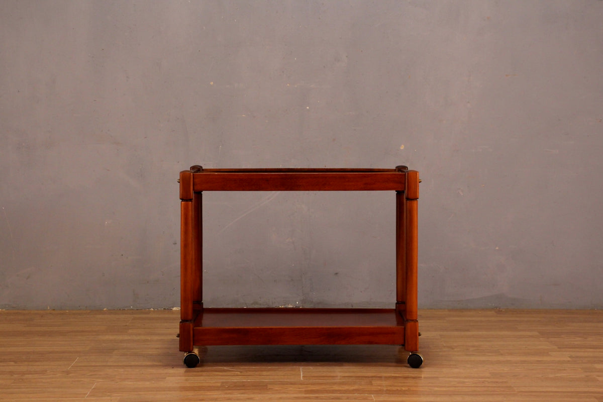 Chestnut 2-Tier Bar Cart