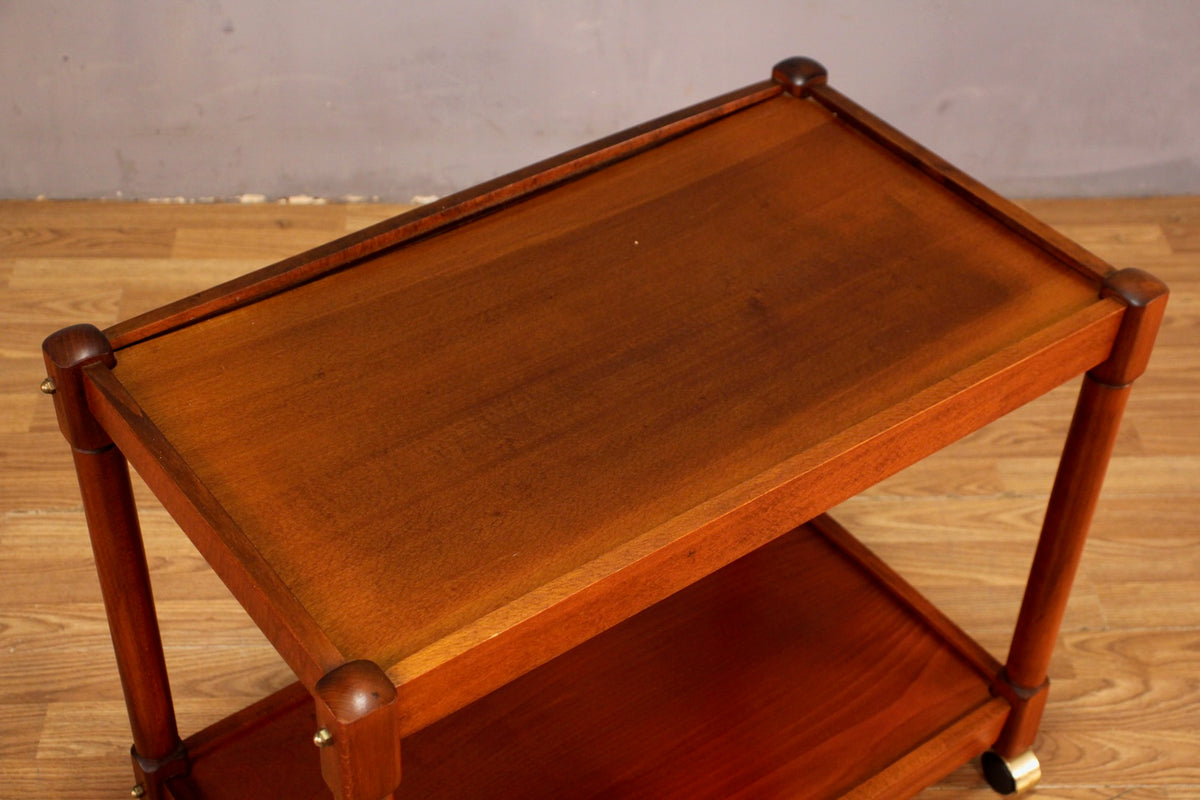 Chestnut 2-Tier Bar Cart
