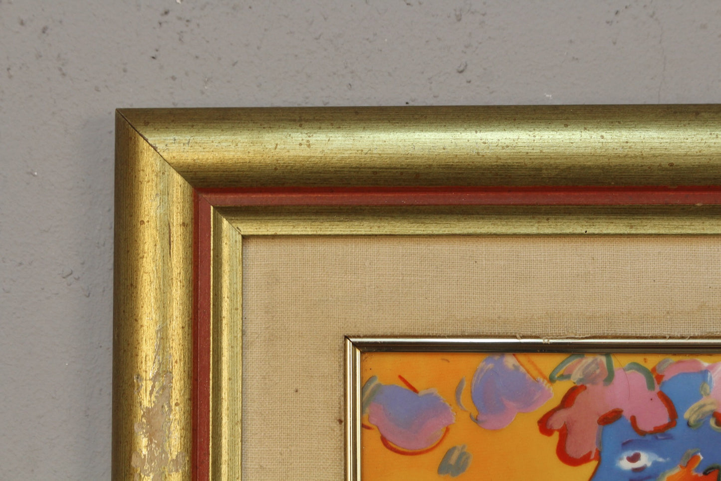 "Fan Dancer" Peter Max Porcelain Plaque