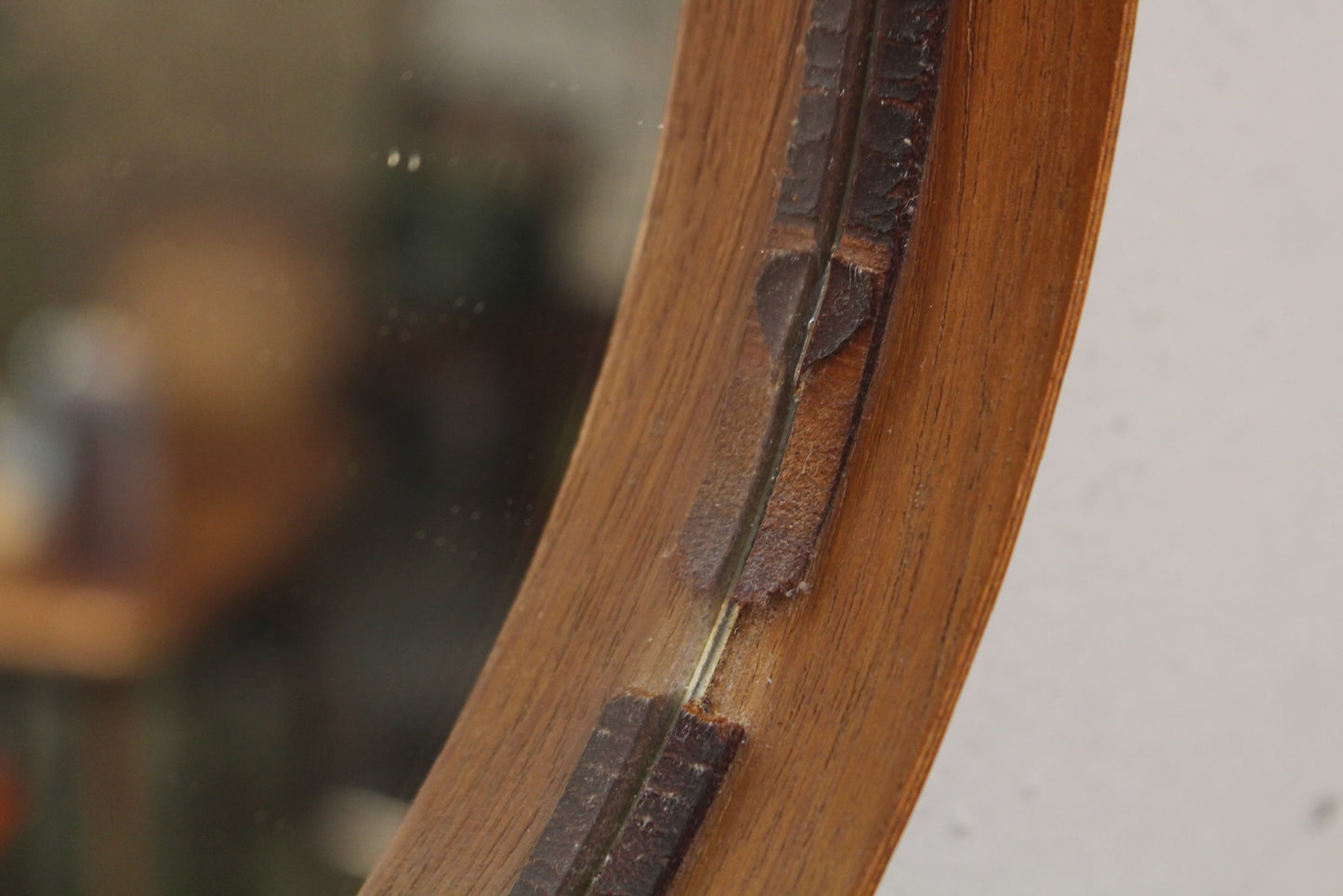 Swedish Bentwood Teak Mirror