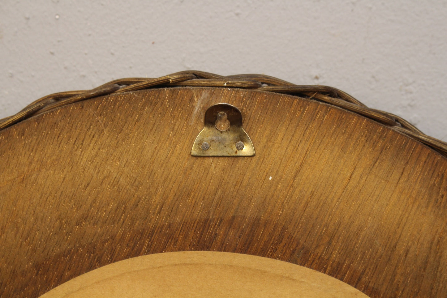 Round Wicker Mirror
