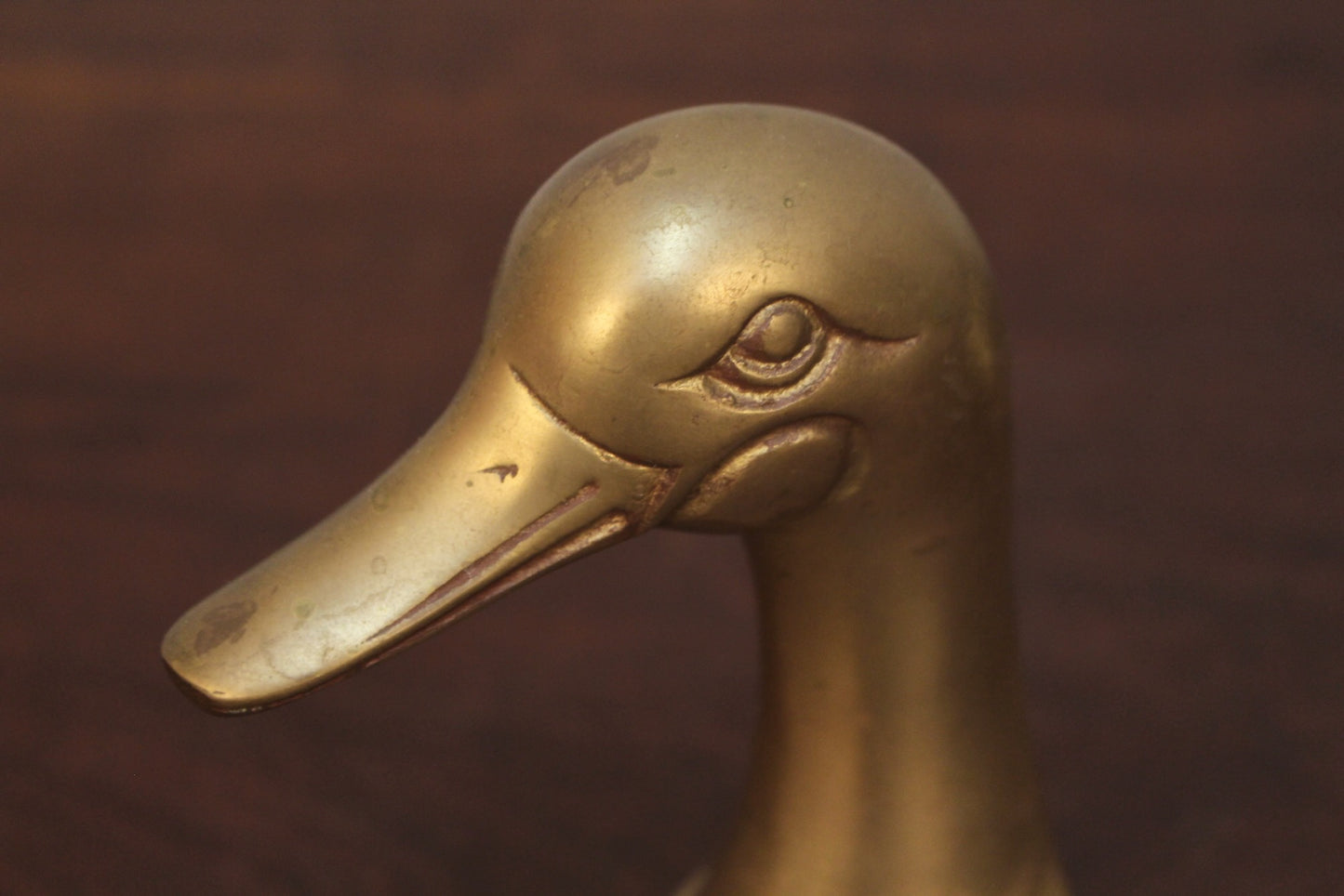 Pair of Brass Duck Bookends