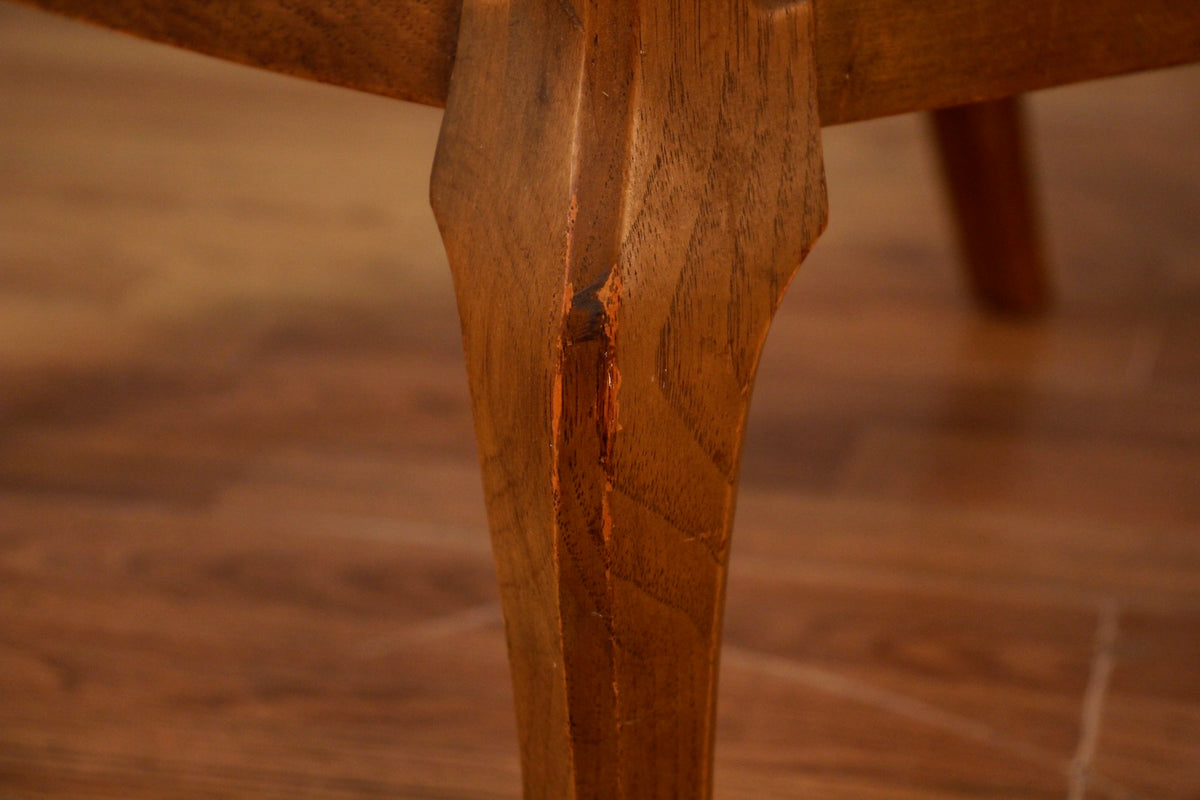 Dexel "Esperanto" Walnut & Garnet Side Chair