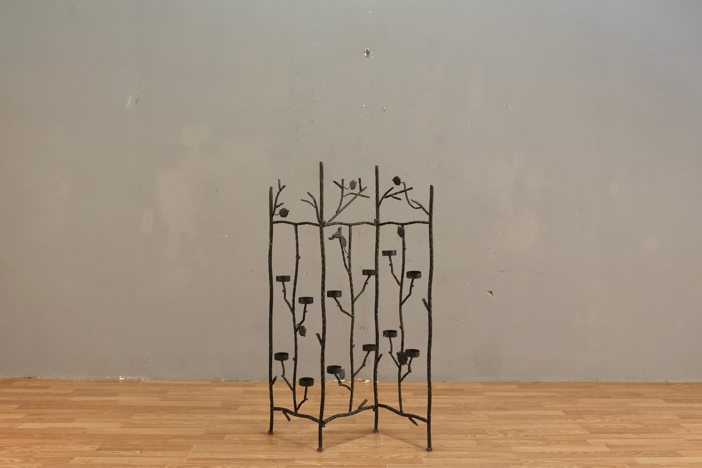 Folding Metal Trellis Candelabra