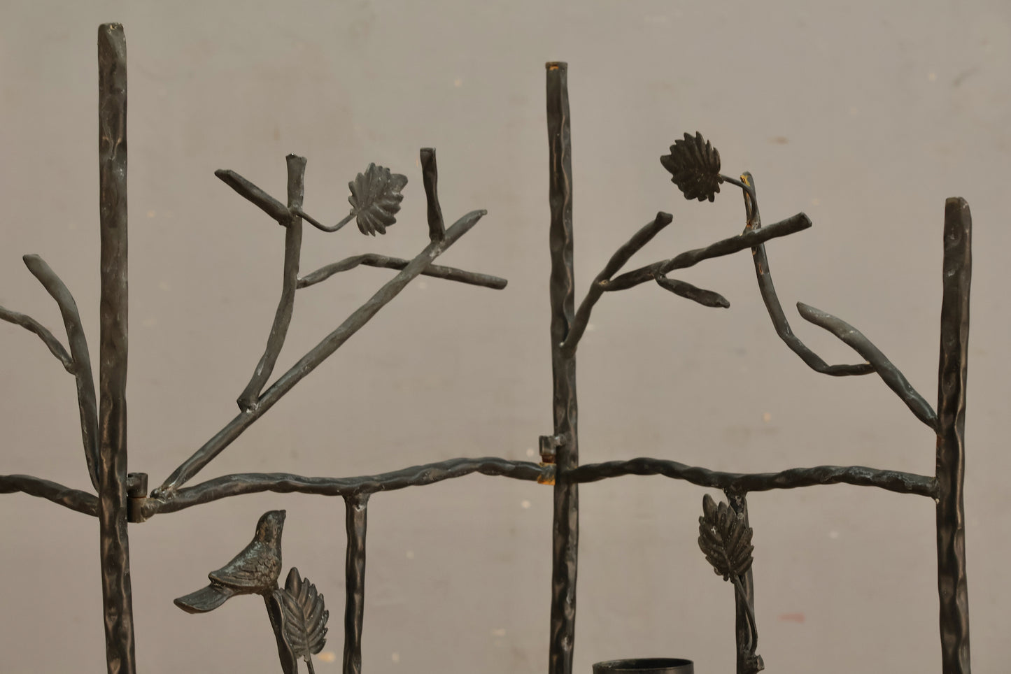 Folding Metal Trellis Candelabra
