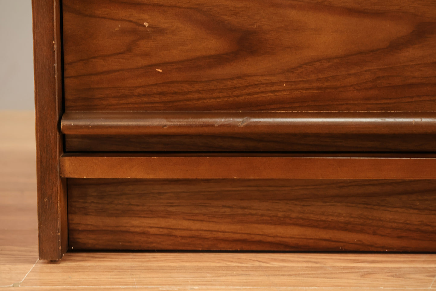 Bassett Walnut & Laminate 9-Drawer Credenza