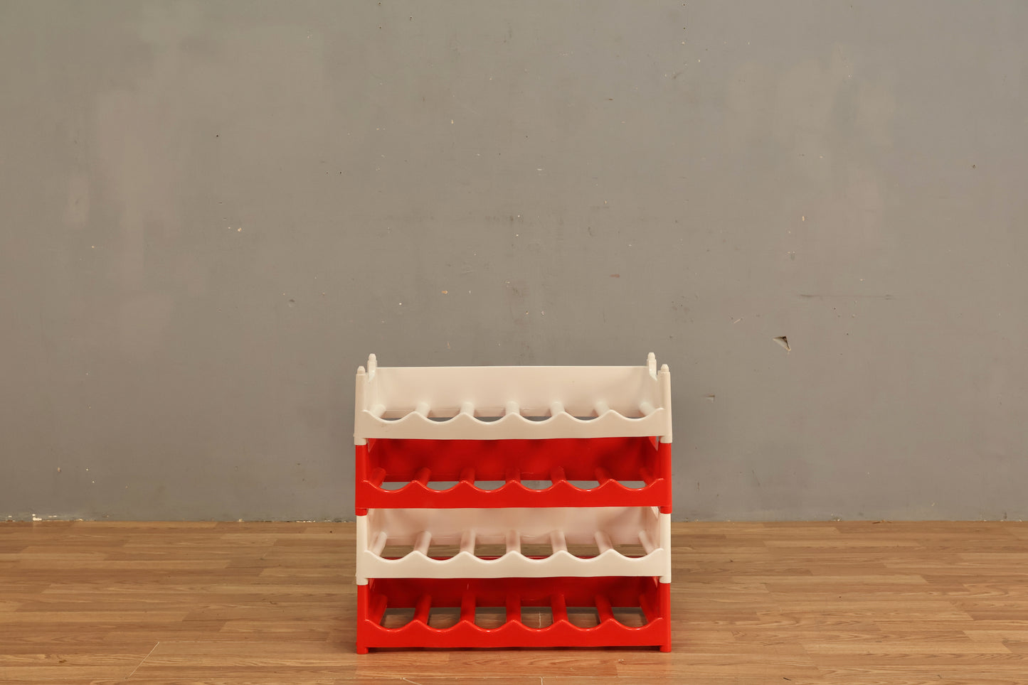 Peppermint Plastic Stacking Wine Rack