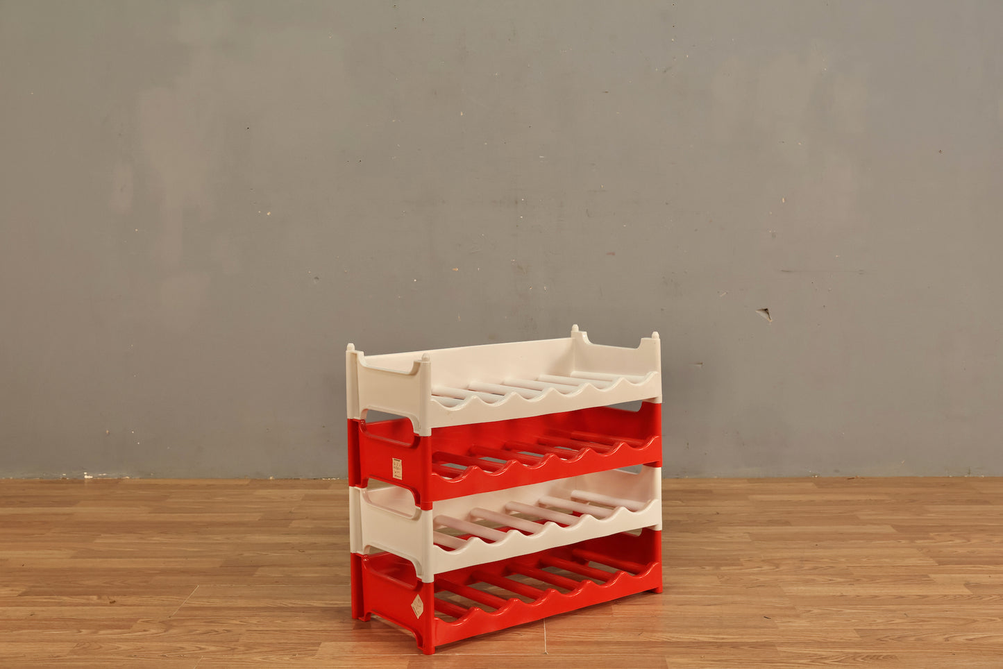 Peppermint Plastic Stacking Wine Rack