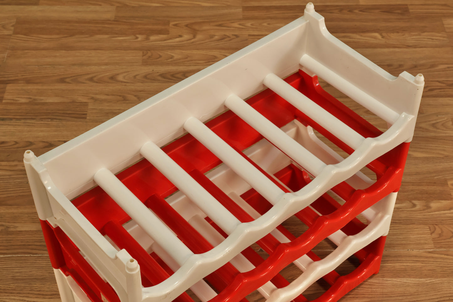 Peppermint Plastic Stacking Wine Rack