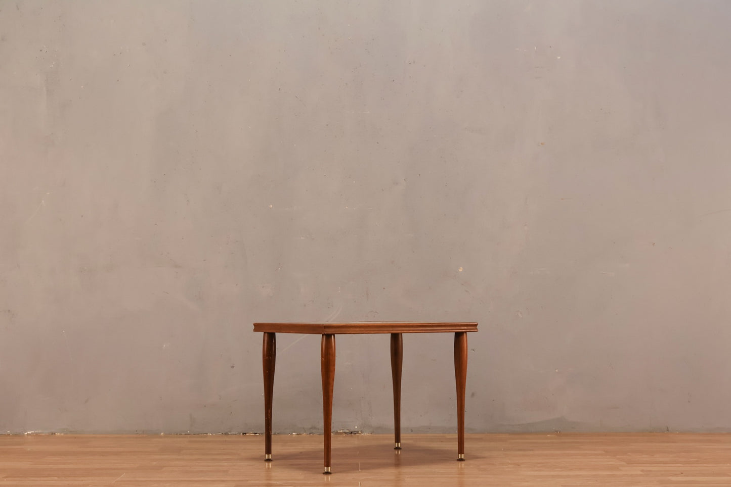 Mid Century Walnut & Tile Rectangular End Table - ONLINE ONLY