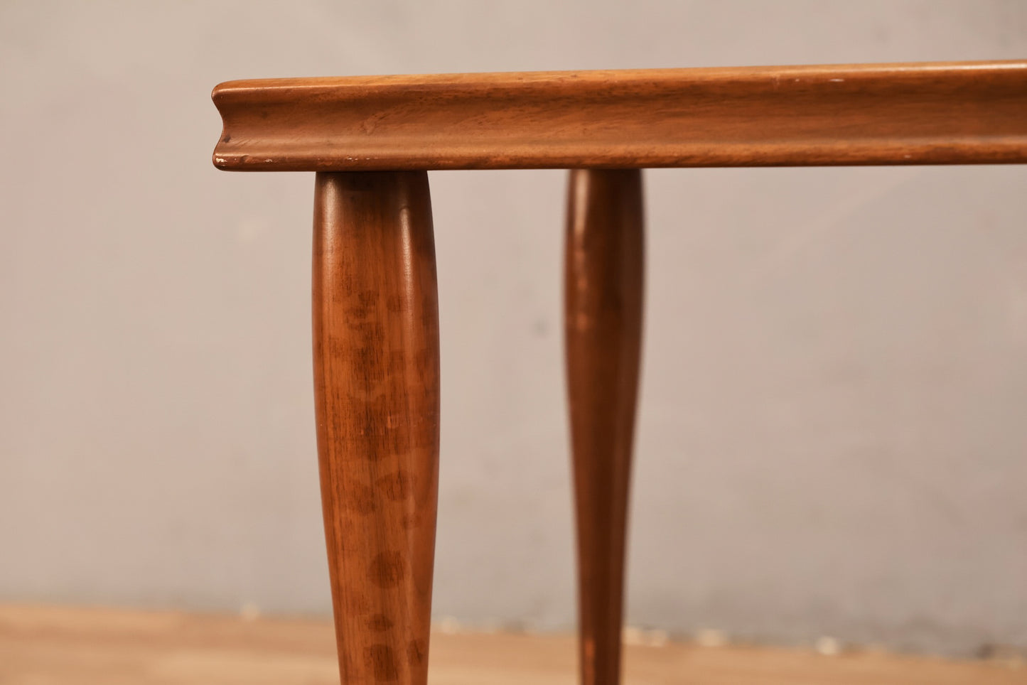 Mid Century Walnut & Tile Rectangular End Table - ONLINE ONLY
