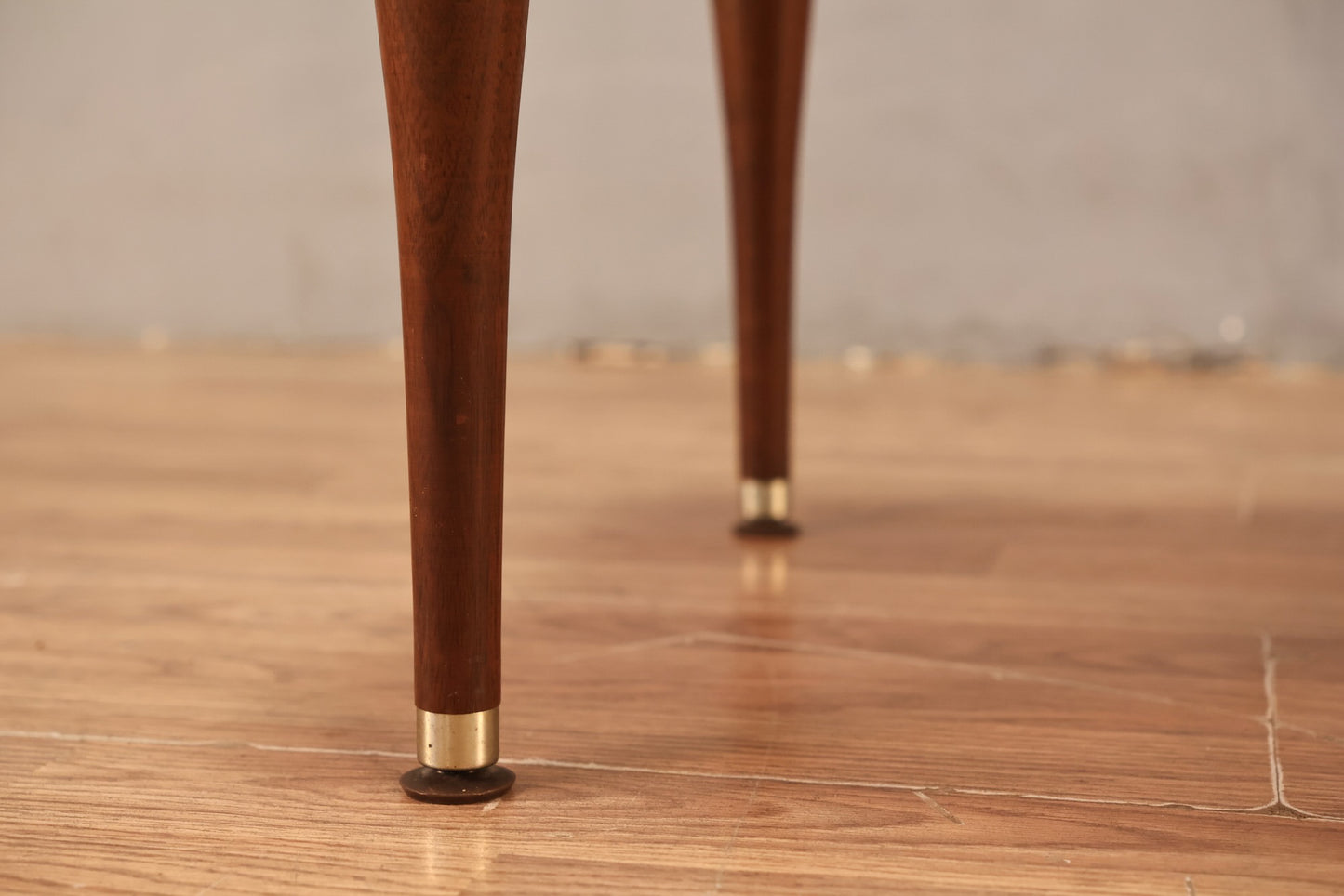 Mid Century Walnut & Tile Square End Table