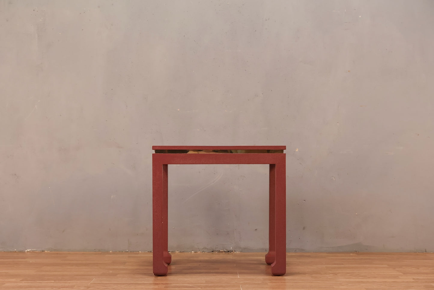 Tall Mauve Grasscloth End Table