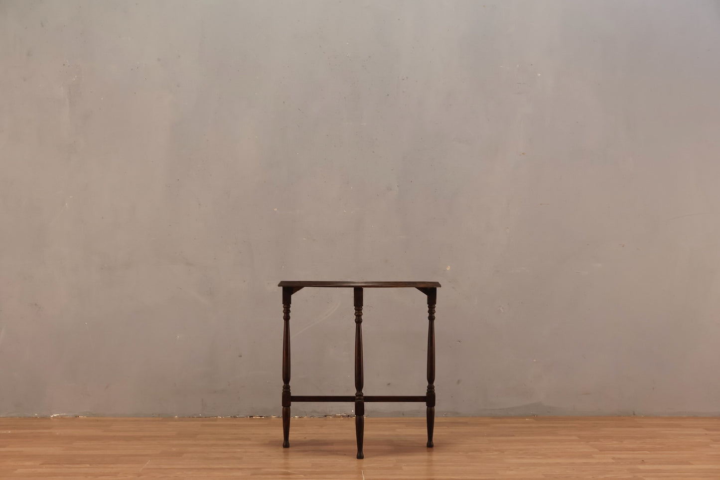 Slim Dark Demilune Side Table - ONLINE ONLY
