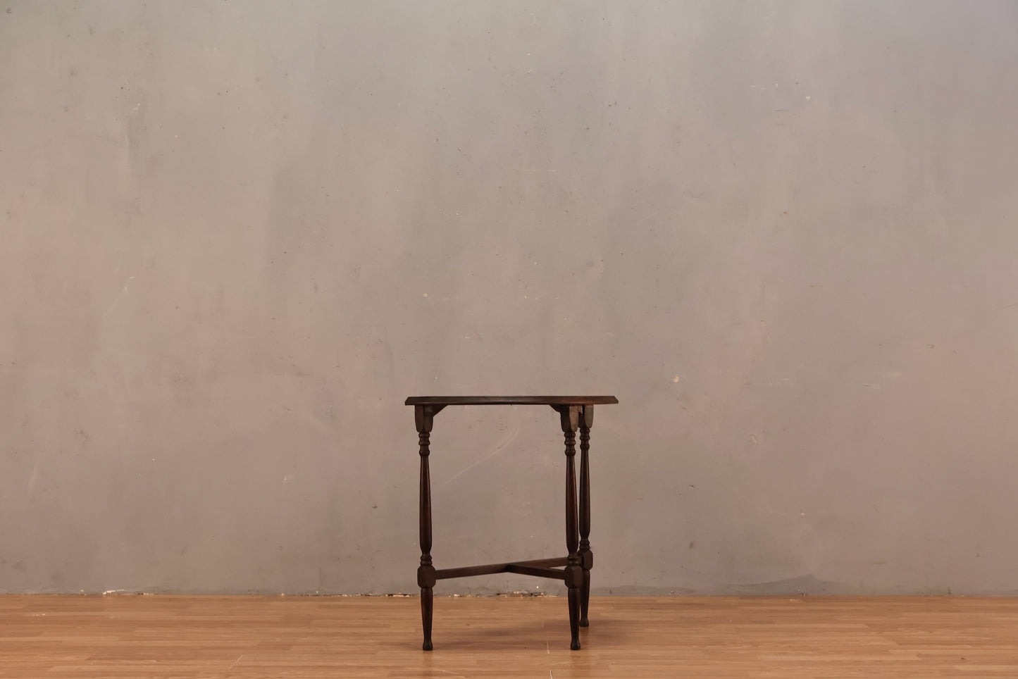 Slim Dark Demilune Side Table - ONLINE ONLY