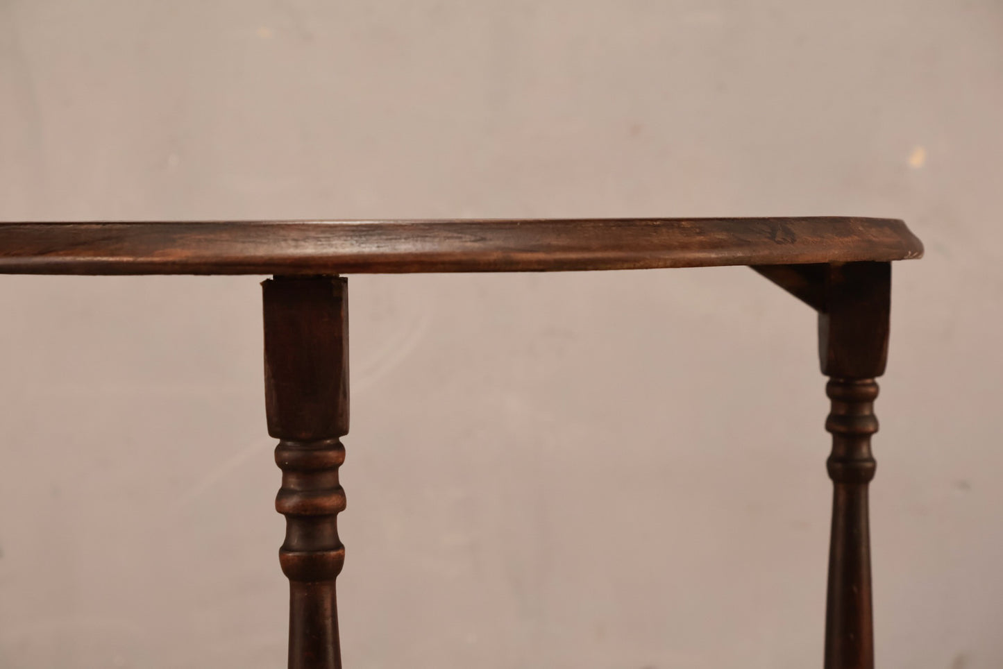 Slim Dark Demilune Side Table - ONLINE ONLY