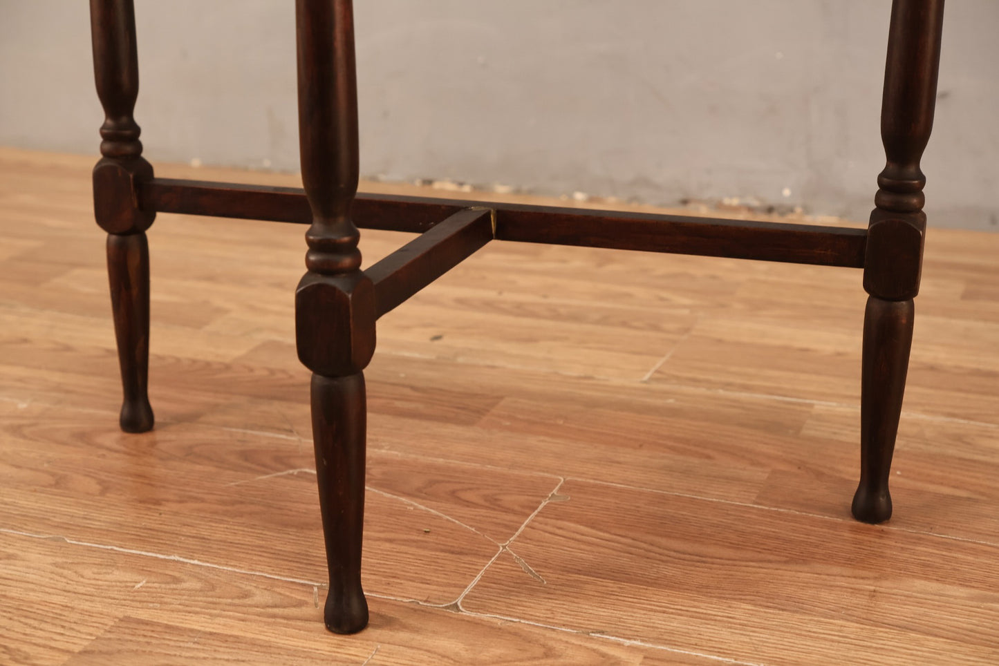 Slim Dark Demilune Side Table - ONLINE ONLY