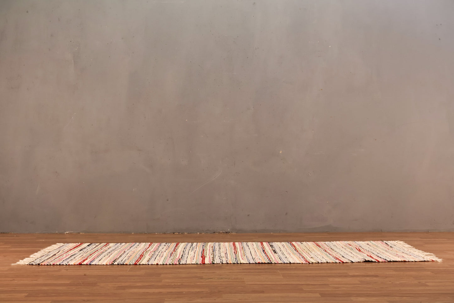 Multicolored Chindi Runner Rug