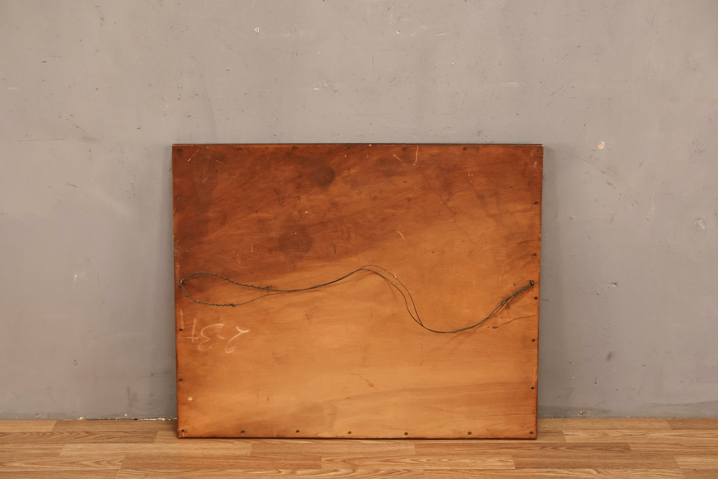 Oak Beveled Mirror - ONLINE ONLY