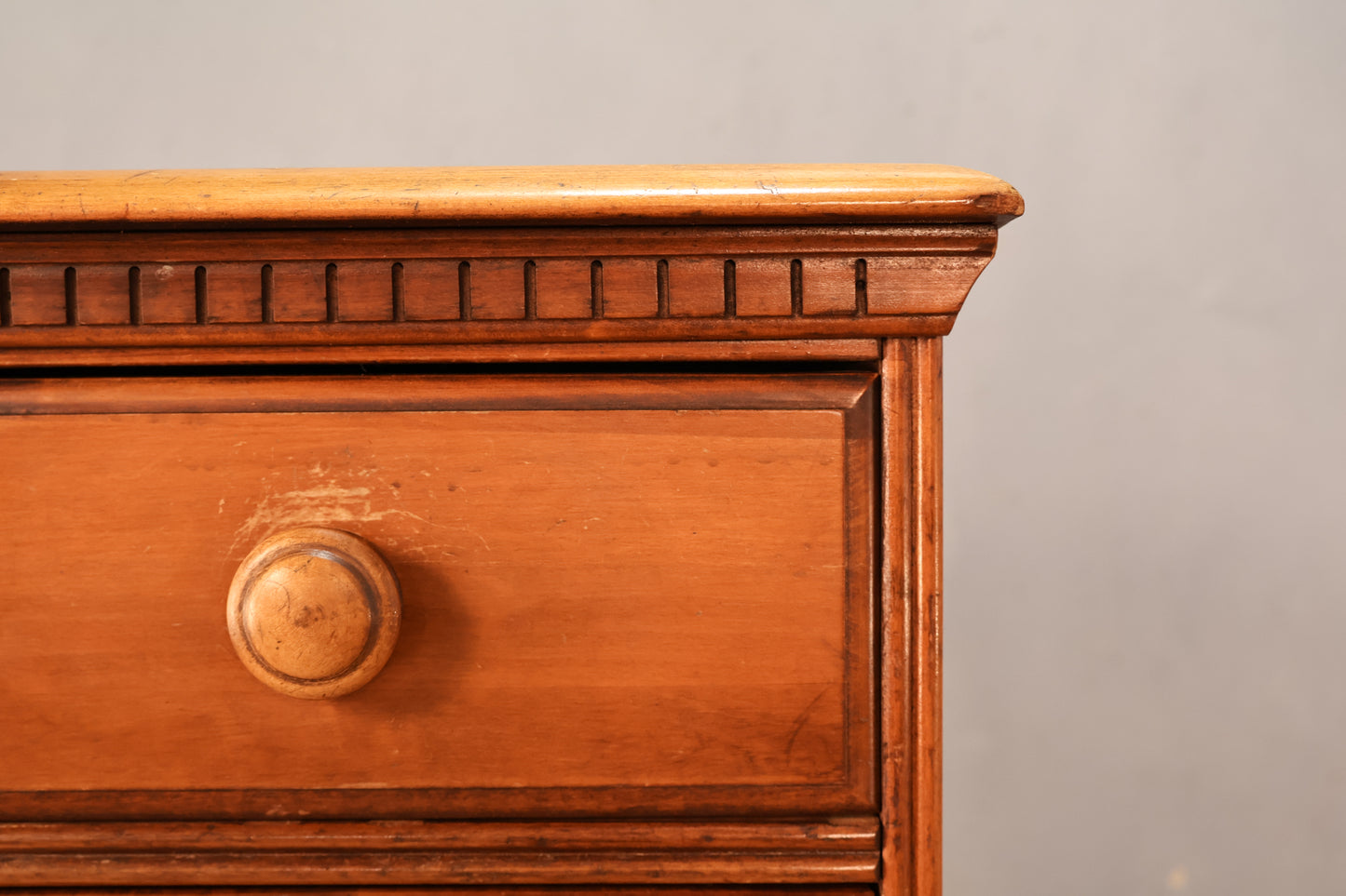 Country Maple 6-Drawer Highboy Dresser