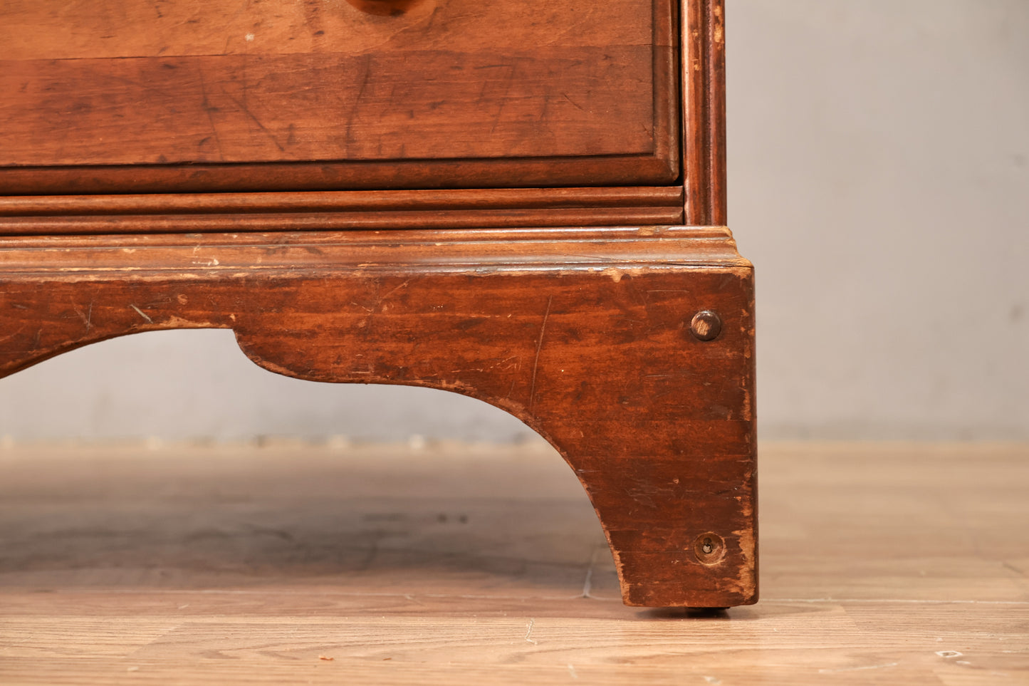 Country Maple 6-Drawer Highboy Dresser