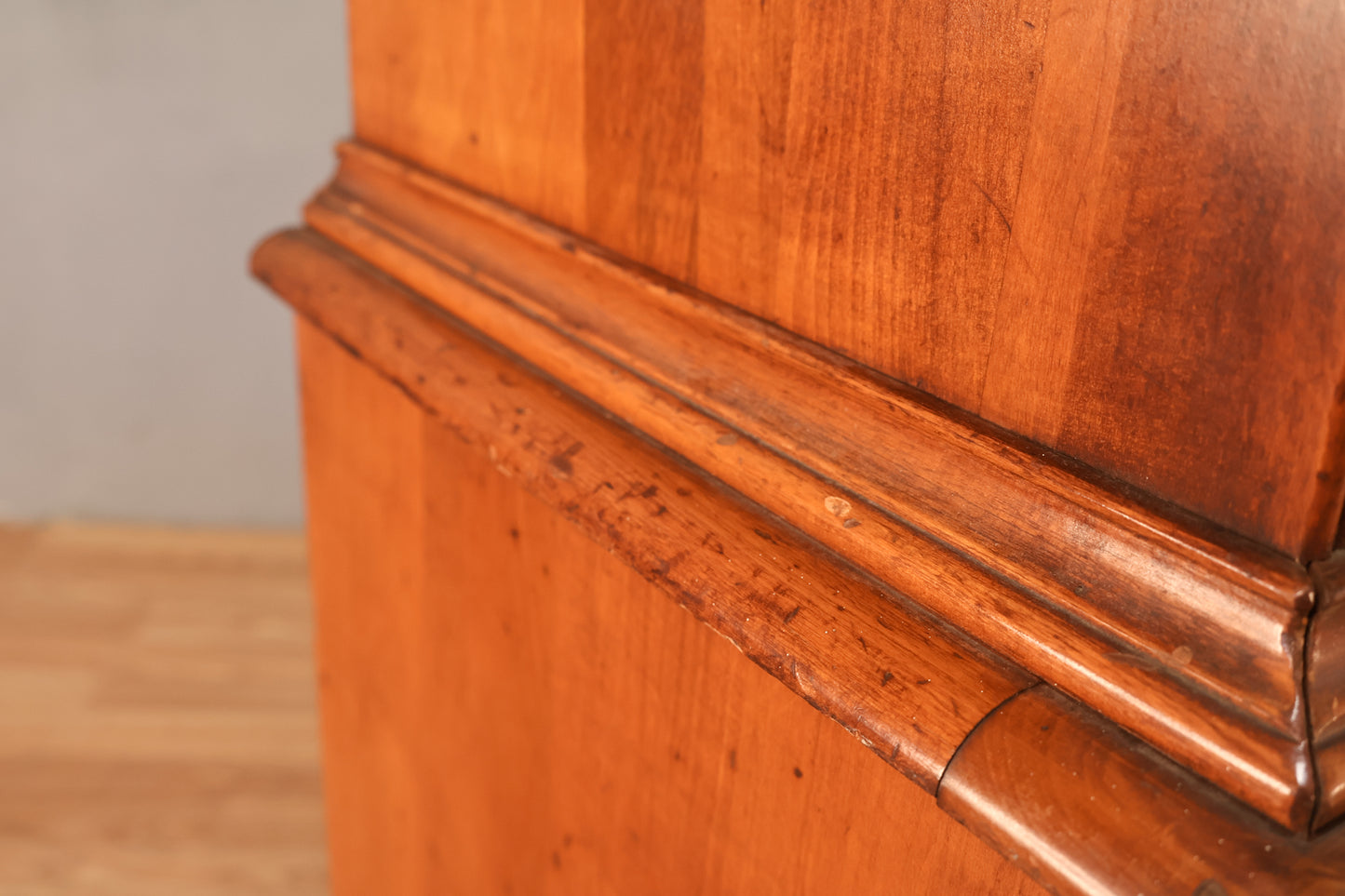 Country Maple 6-Drawer Highboy Dresser