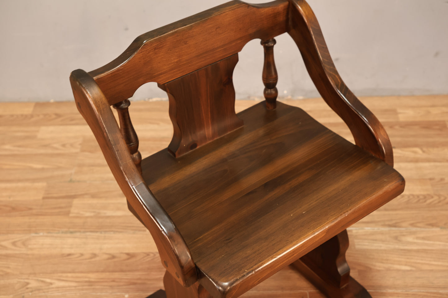 Dark Maple Trestle Armchair - ONLINE ONLY