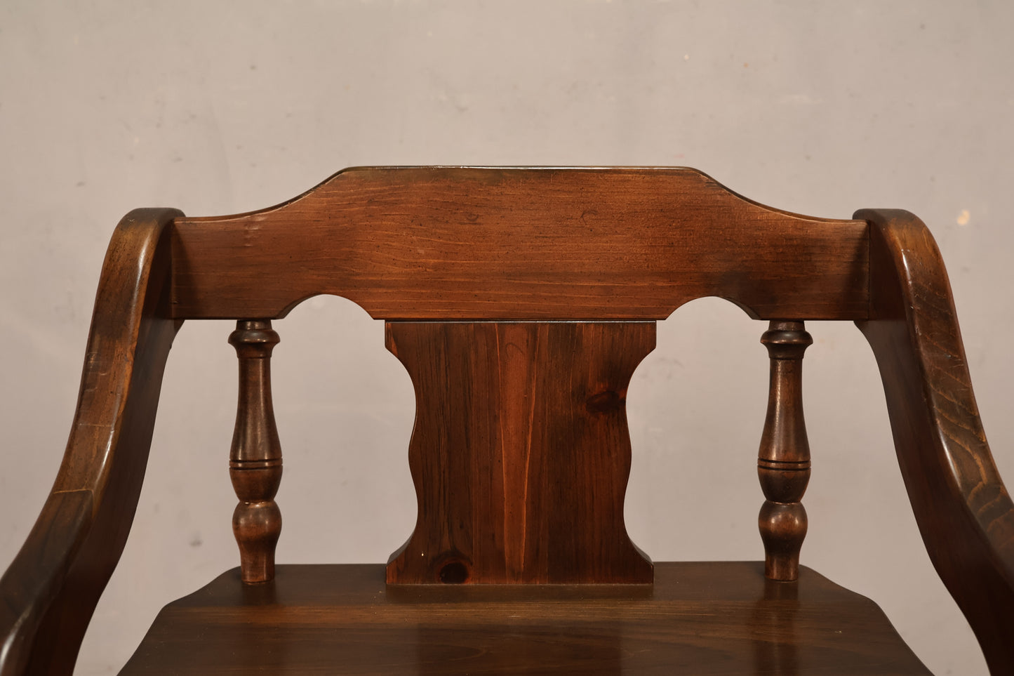 Dark Maple Trestle Armchair - ONLINE ONLY
