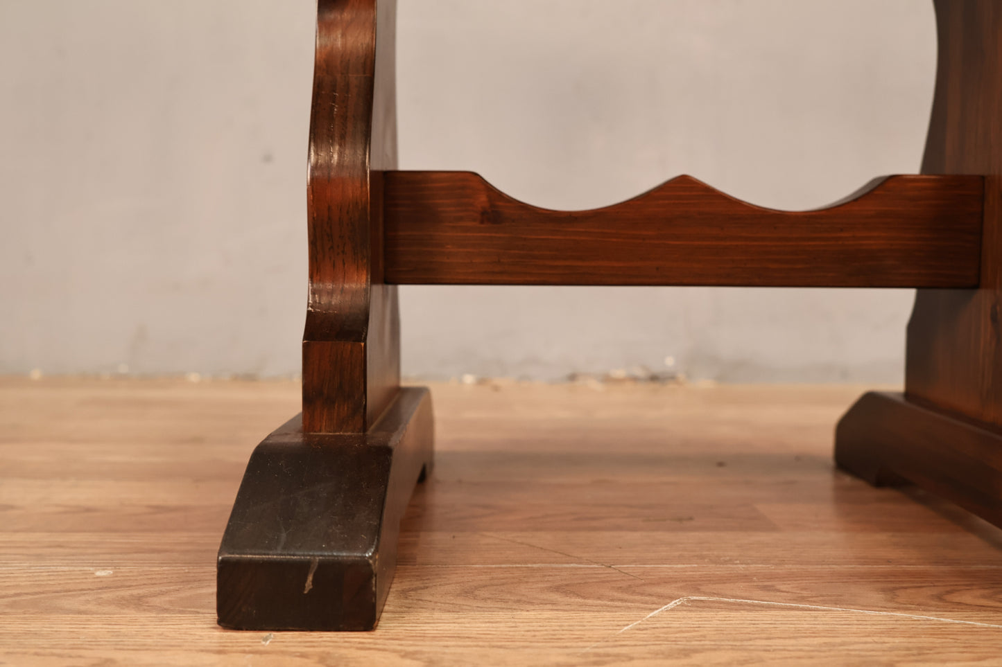 Dark Maple Trestle Armchair - ONLINE ONLY