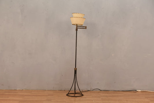 Black & Fiberglass Floor Lamp