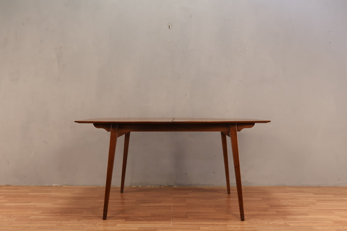 Mid Century Walnut Dining Table with 2 Leaves - ONLINE ONLY