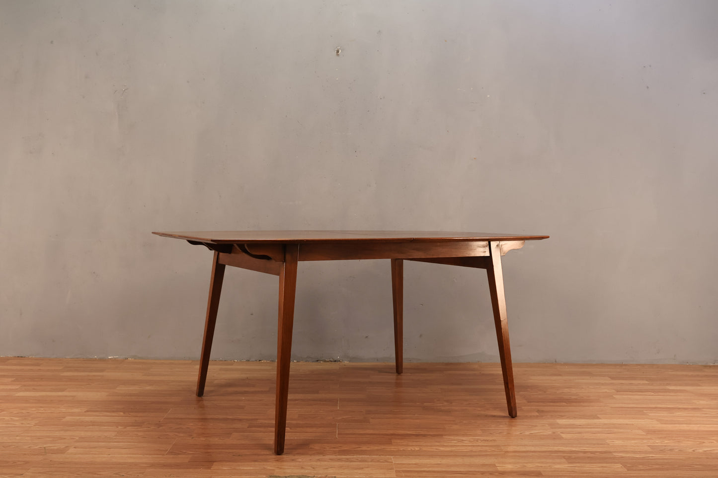 Mid Century Walnut Dining Table with 2 Leaves - ONLINE ONLY