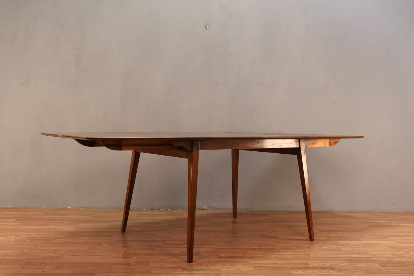 Mid Century Walnut Dining Table with 2 Leaves - ONLINE ONLY