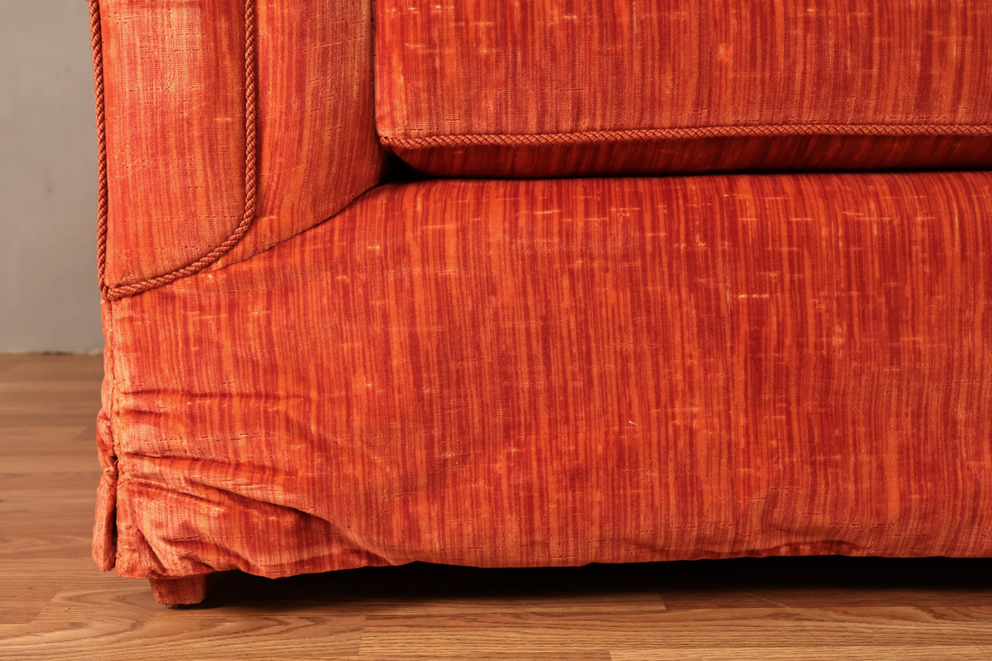Coral Crushed Velvet Sofa - ONLINE ONLY