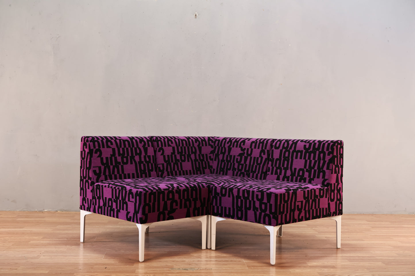 Modern "Letters" Purple 3-Piece Sofa - ONLINE ONLY