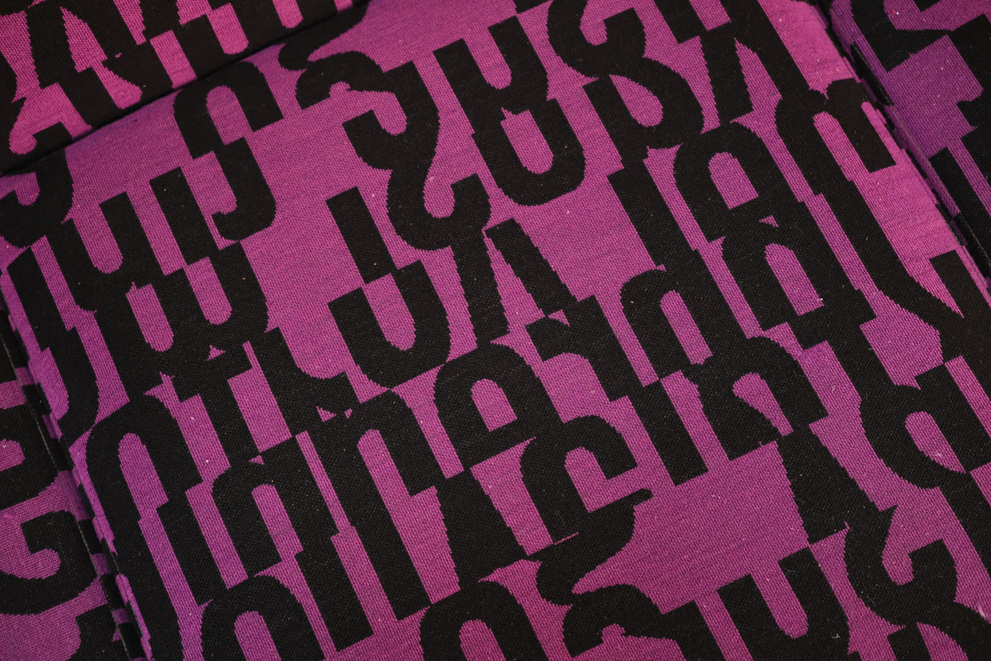 Modern "Letters" Purple 3-Piece Sofa - ONLINE ONLY