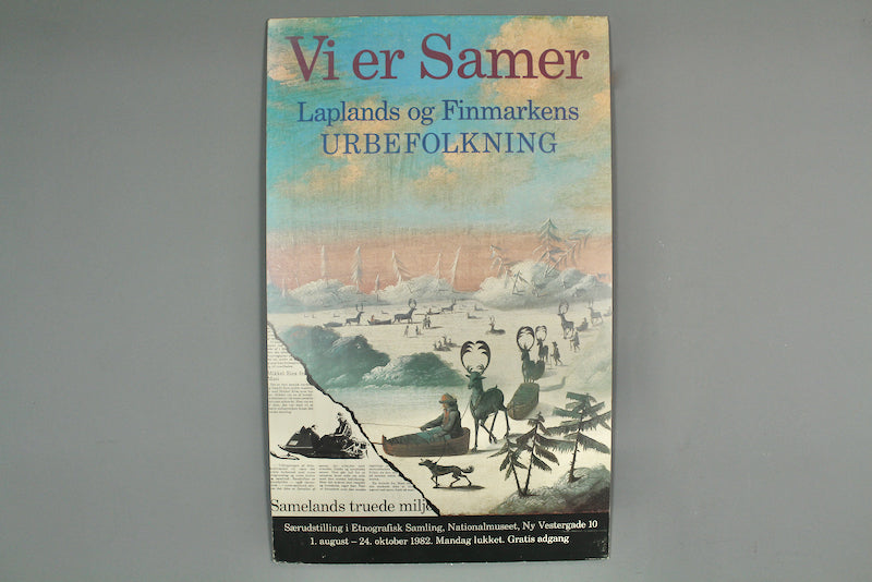 "Vi er Samer" 1982 Danish Posterboard